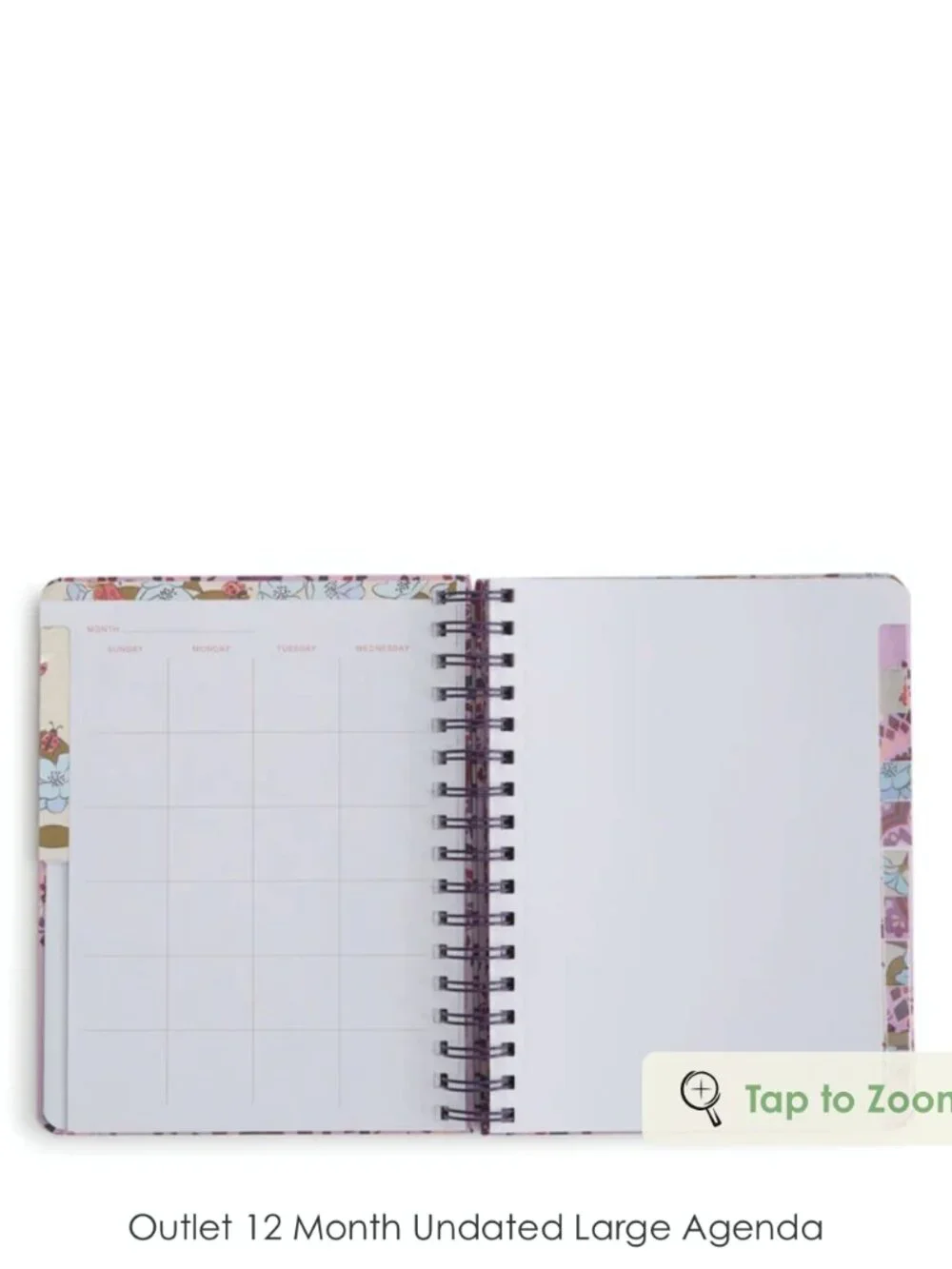 Vera Bradley 12 Month Undated Large Agenda Planner Abuzz NWT